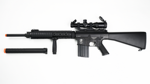 A&K Full Metal SR-25 AEG Rifle - Full Stock