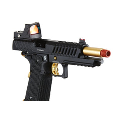 Lancer Tactical Knightshade Hi-Capa Gas Blowback Airsoft Pistol w/ Reflex Red Dot Sight