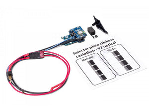 JeffTron Leviathan Airsoft Drop-In Programmable MOSFET Module - V2 optical - Black Speed Trigger Front Wired