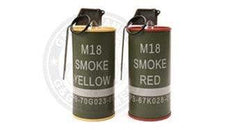 G&G M18 Smoke Grenade BB Can Set - Red/Yellow