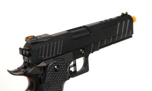 AW Custom HX20 Hi-Capa Black Ace Green Gas Blowback Pistol