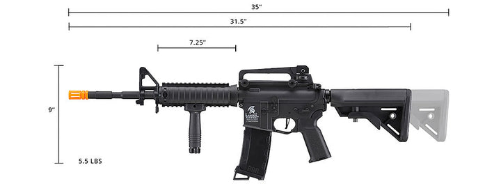 Lancer Tactical Gen 3 M4 SopMod Airsoft AEG w/ Crane Stock