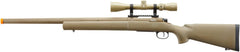 Lancer Tactical High FPS M24 Bolt Action Spring Powered Sniper Rifle w/ Scope (Color: Tan)