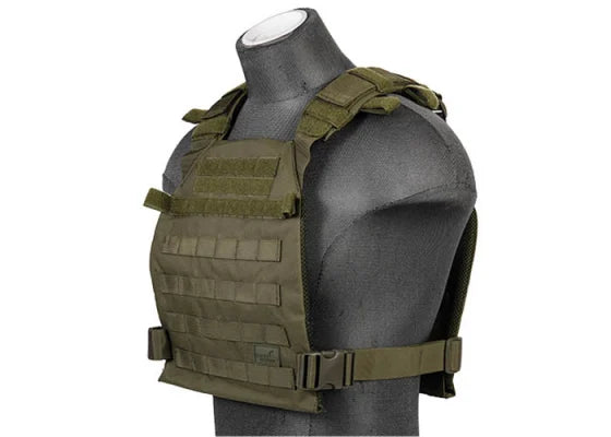 Lancer Tactical Nylon Lightweight Plate Carrier (OD Green)