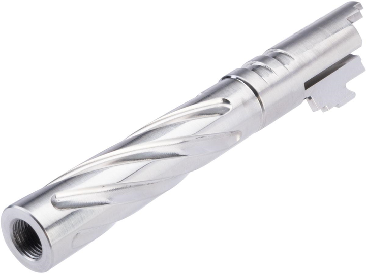 5KU Tornado Stainless Spiral Fluted Outer Barrel for Tokyo Marui Hi-Capa Airsoft Pistols