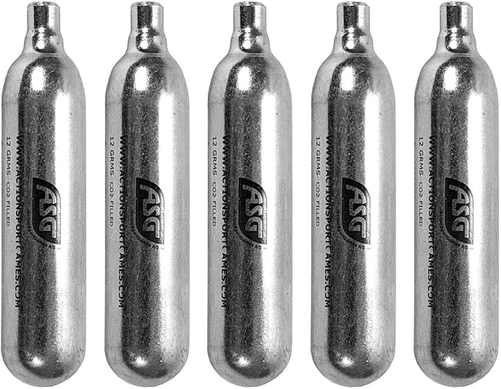 ASG 12-gram CO2 Cartridges 5-PACK (FedEx Ground Only)