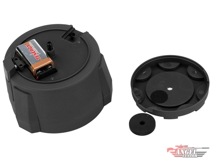 Angel Custom 1500 Round Thunderstorm Electric Winding Drum Magazine (Model: Body Only / Black)