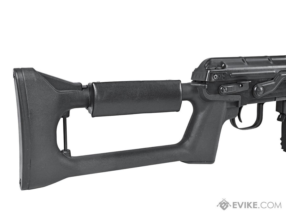 LCT Airsoft SVD Series Airsoft AEG Sniper Rifle (Model: Black Polymer Furnitue)