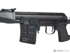 LCT Airsoft SVD Series Airsoft AEG Sniper Rifle (Model: Black Polymer Furnitue)