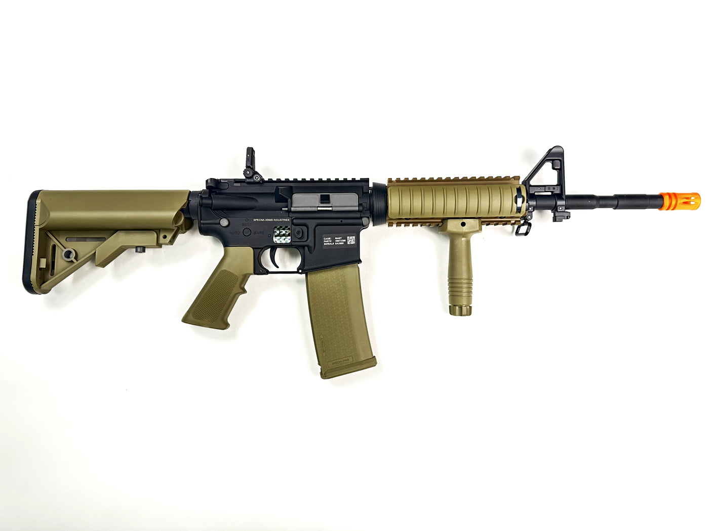 Rifle de Airsoft M4 Carbine Half Preto/Tan SA-C03 Core C-Series - Specna  Arms - Beartac