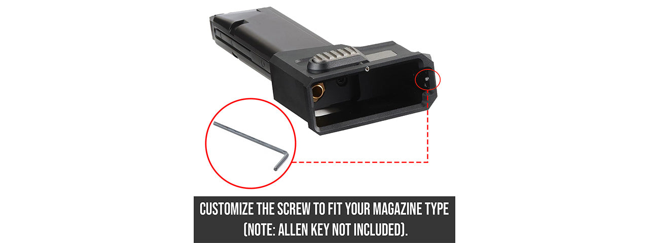 Lancer Tactical HPA AEG M4 Magazine Adaptor For TM HICAPA Airsoft Pistols
