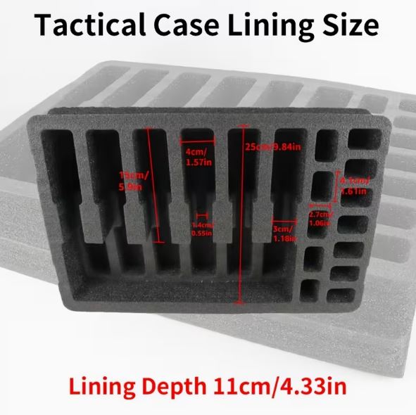 Pistol Hard Case 6 gun holder