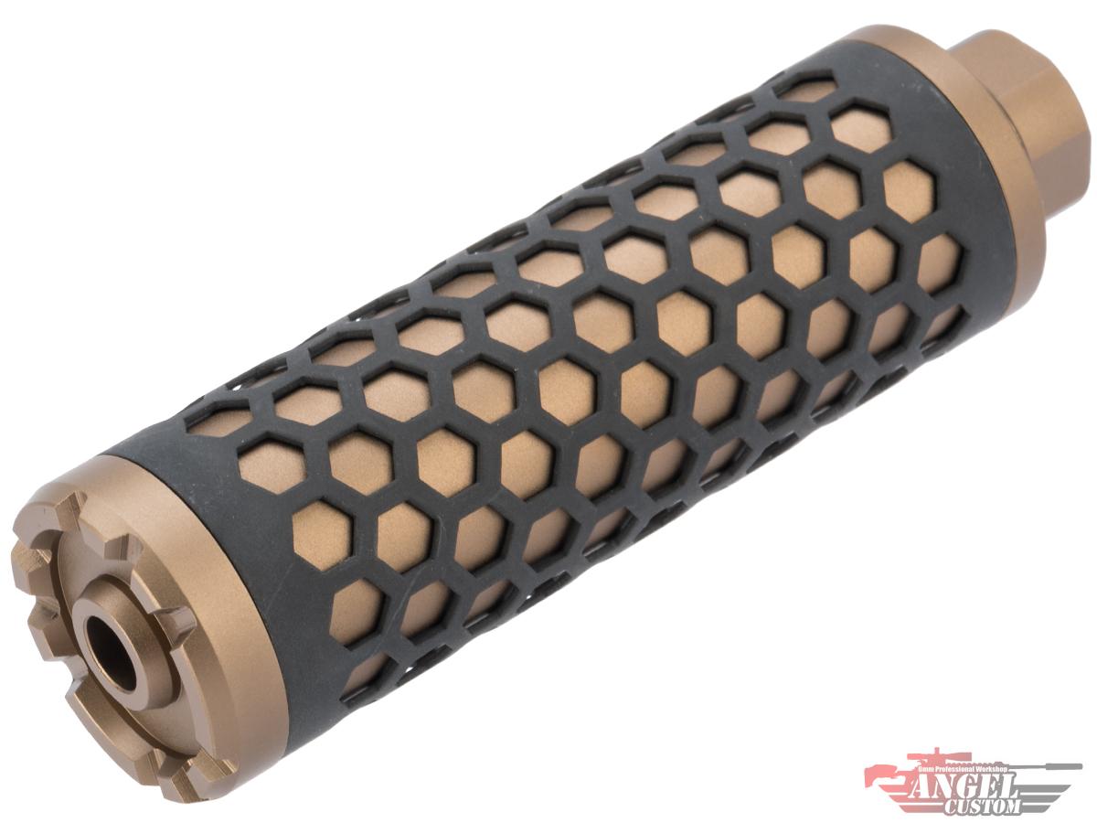Angel Custom HIVE Airsoft Suppressor Barrel Extension - 130mm Desert E ...