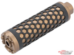Angel Custom HIVE Airsoft Suppressor Barrel Extension - 130mm Desert Earth