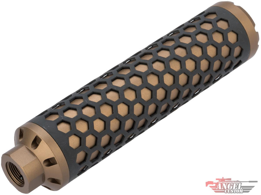 Angel Custom HIVE Airsoft Suppressor Barrel Extension - 160mm Desert Earth