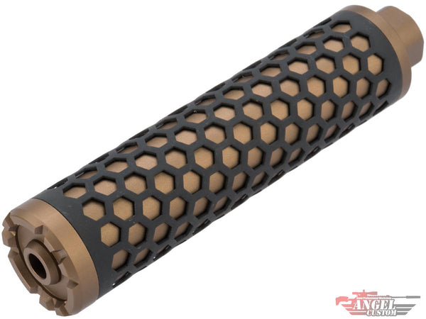 Angel Custom HIVE Airsoft Suppressor Barrel Extension - 160mm Desert Earth