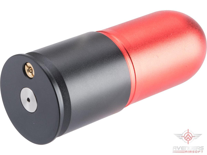 Avengers 40mm Airsoft Gas Grenade Shell (Model: 55rd Multi-Purpose / Red Matte / Single Shell)