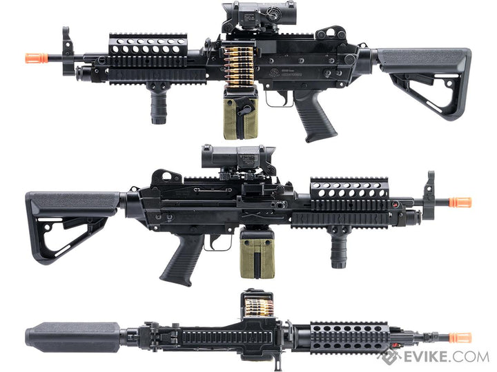A&K x SP Systems Custom FN Licensed MK46 Mod.1 Airsoft AEG Light Machine Gun by Cybergun
