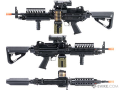 A&K x SP Systems Custom FN Licensed MK46 Mod.1 Airsoft AEG Light Machine Gun by Cybergun