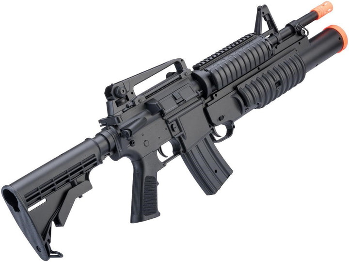 Double Eagle Full Size M4 RIS AEG w/ Underbarrel M203 Shotgun Launcher