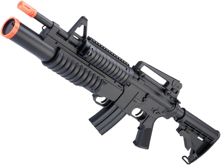 Double Eagle Full Size M4 RIS AEG w/ Underbarrel M203 Shotgun Launcher