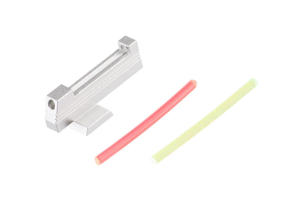 Dr. Black Fiber Optic Front Sight for Hi-CAPA Gas Pistols - Silver / 1.5mm