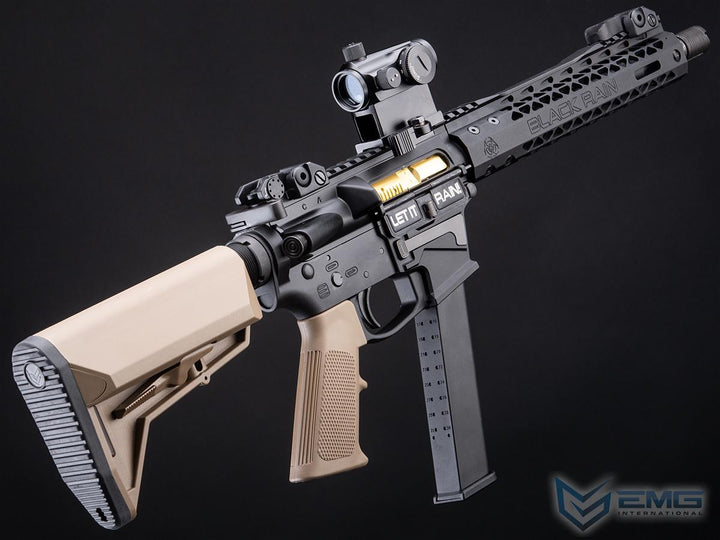 EMG Black Rain Ordnance BRO 9mm Gas Blowback Airsoft Rifle (Model: Carbine / Black & Tan / Gun Only)