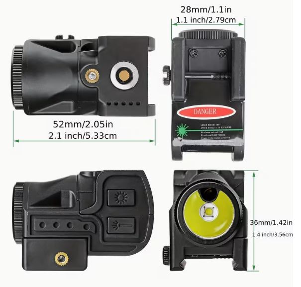 Pistol Led Light/Laser