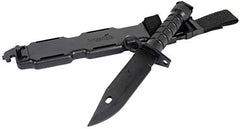 Lancer Tactical M9 Rubber Rubber Knife Training with Sheath for Airsoft Guns, Martial Arts Guard Fight; included Leg Holster Holder Handle Grip