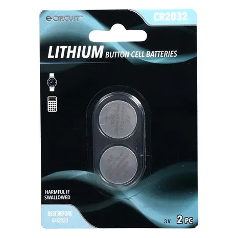 CR2032 Lithium Button Cell Batteries (2-Pack)