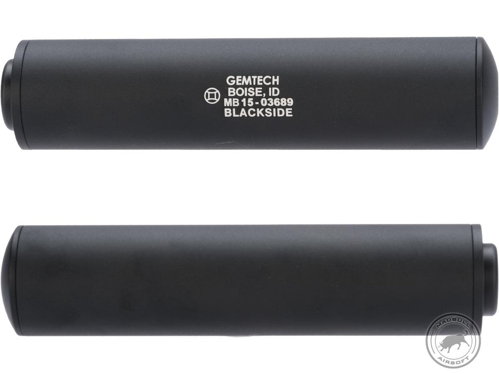 Madbull Gemtech Blackside Mock Suppressor (Color: Black / 14mm Negative)