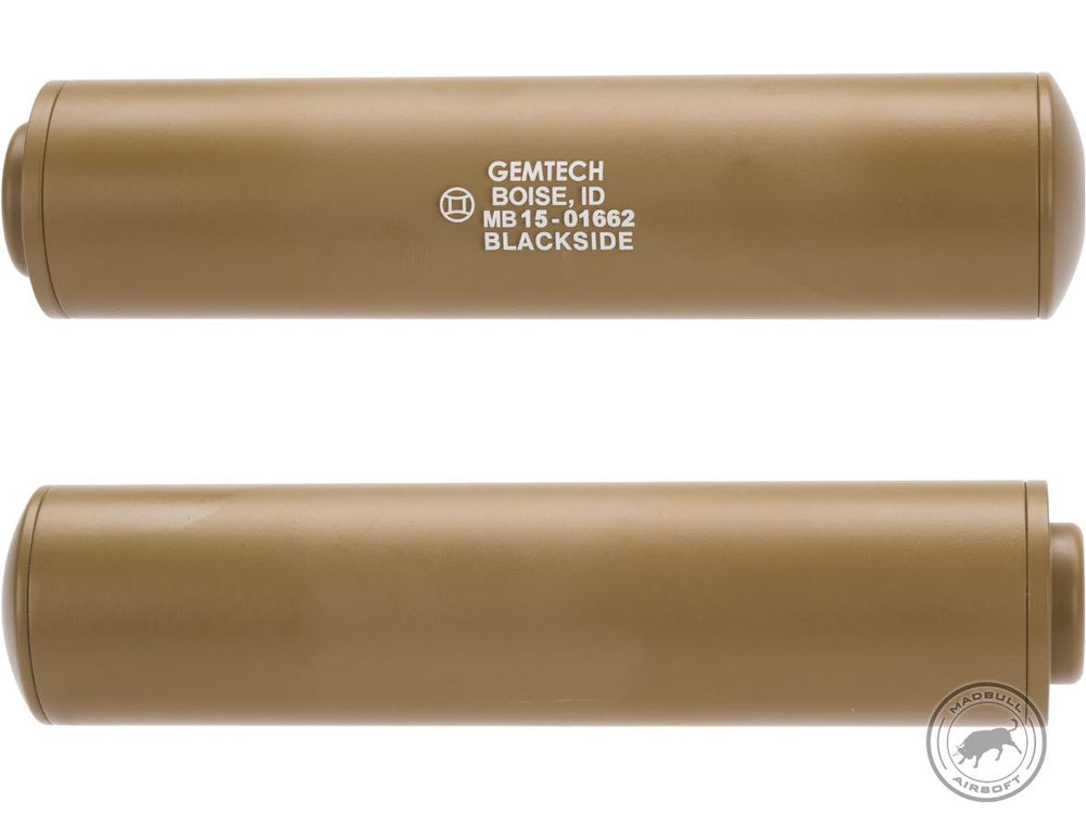 Madbull Gemtech Blackside Mock Suppressor (Color: Black / 14mm Negative)