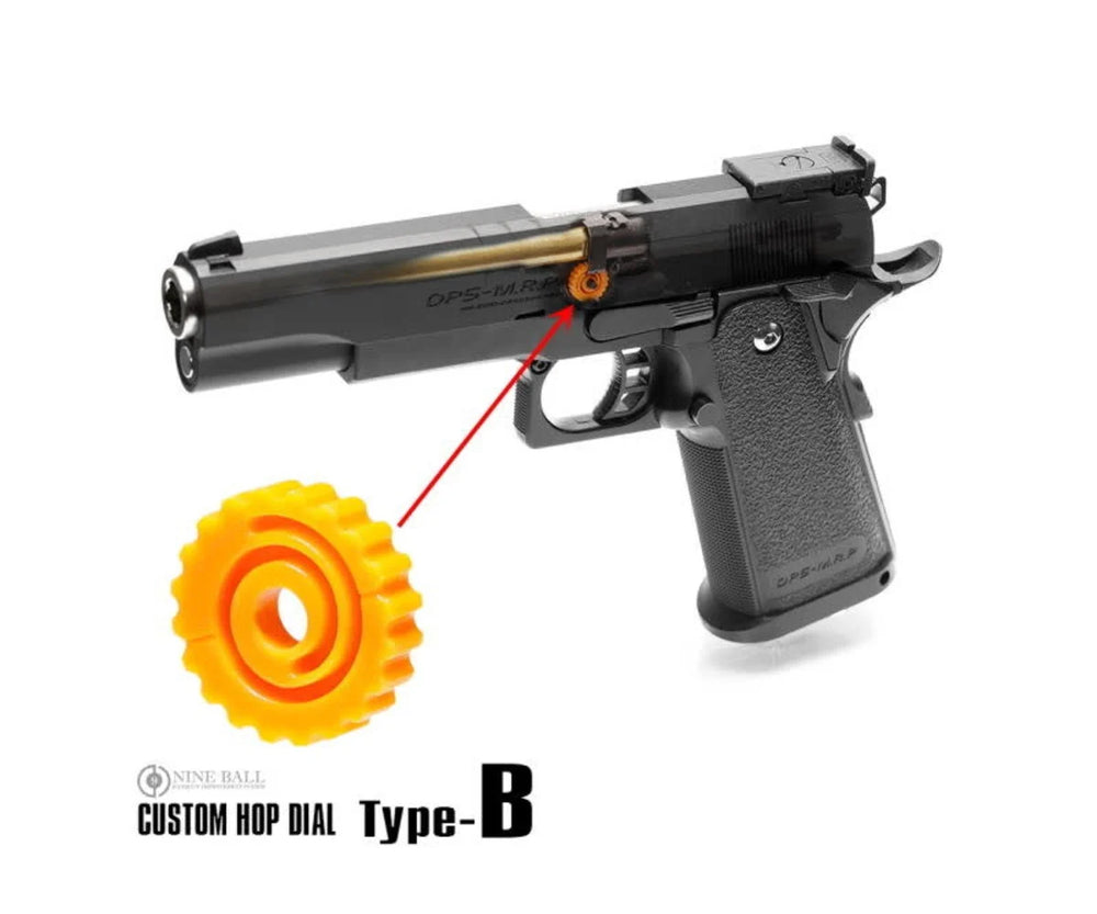 Nine Ball Custom Hop-Up Adjustment Dial for Tokyo Marui Gas Blowback Airsoft Pistols Type: B