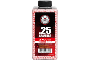 G&G .25g Red Tracer 2700 BBs Bottle - Glow