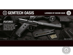 SOCOM Gear Gemtech High Power 400 FPS Oasis Airsoft Gas Pistol (Package: Gun Only)