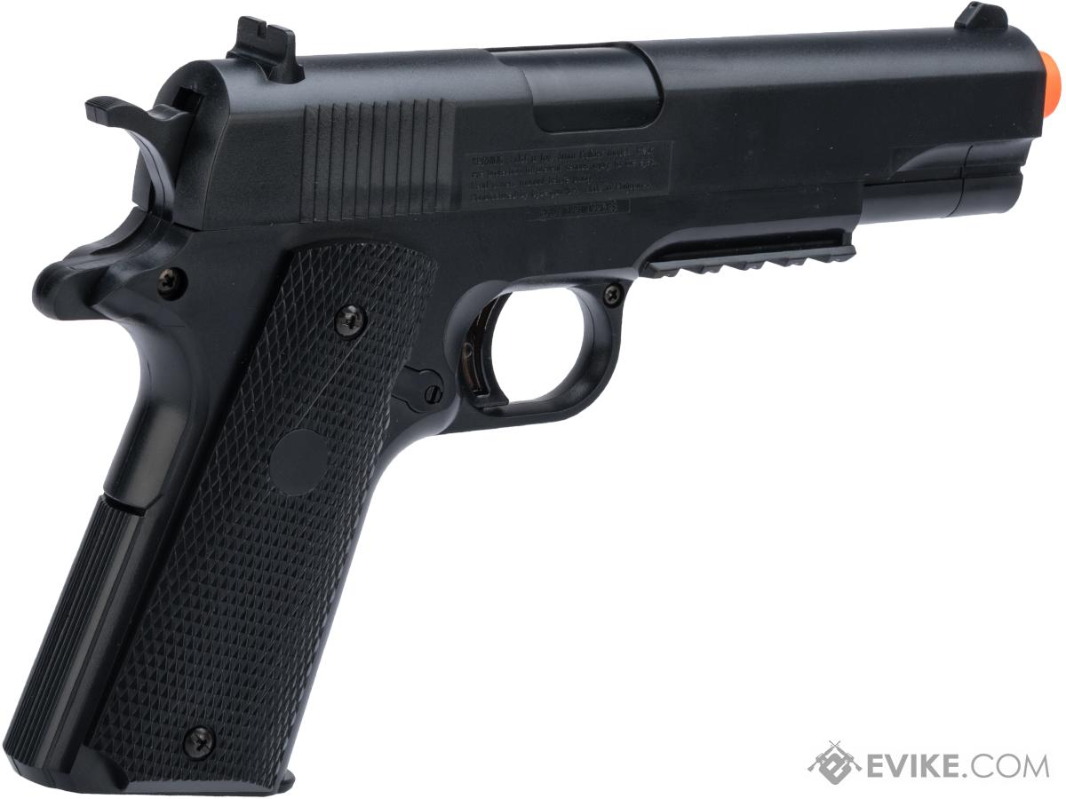 Sig Sauer Licensed Patrol Rifle Entry Level Airsoft AEG and 1911 Pistol Kit By Cybergun (Color: Black)