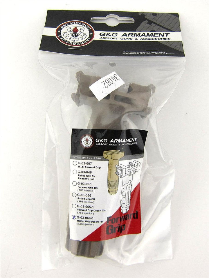 G&G Railed Vertical Grip (ABS Injection) - Tan