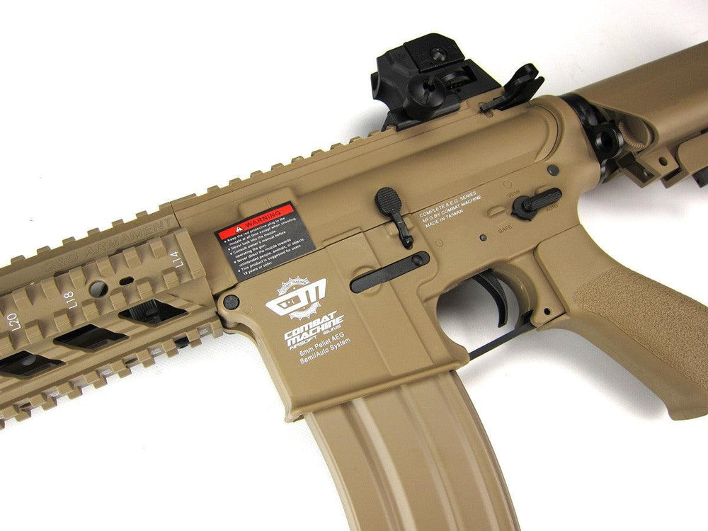 G&G Combat Machine CM16 Raider AEG Short - Desert Tan