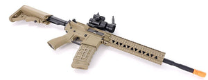 G&G Combat Machine CM16 R8-L AEG - Desert Tan (Scope and Gun)