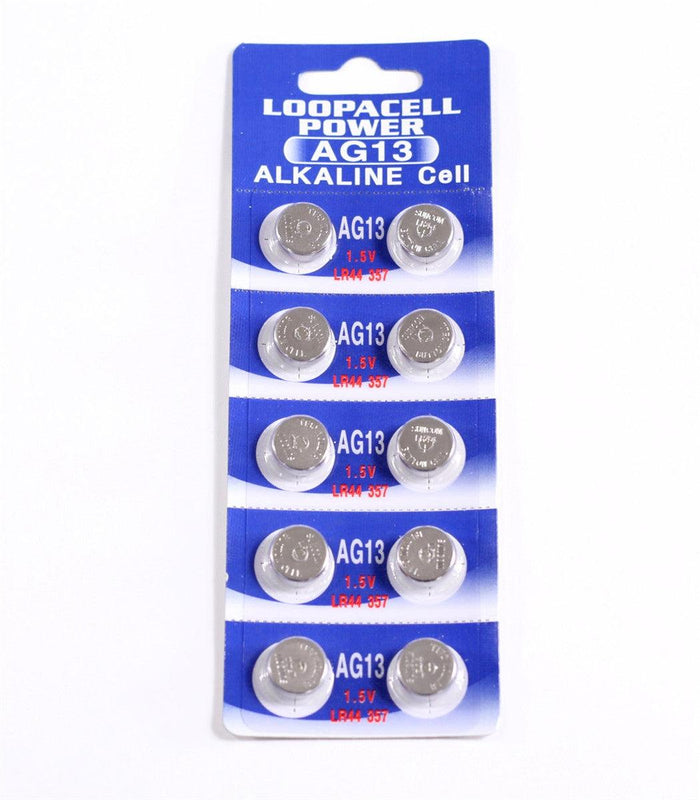 AG13/LR44 Alkaline Button Cell Battery - 10 pack