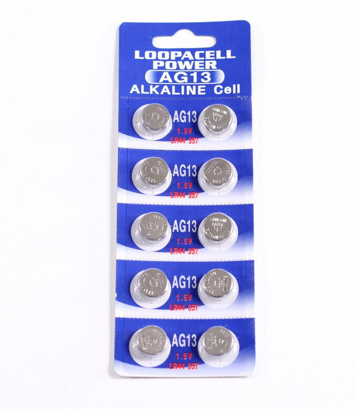 Tenergy  AG13 LR44 Button Cell Batteries (10-Pack)