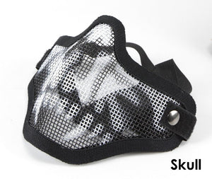 Bravo Mesh Half-Face Mask V1 - Skull