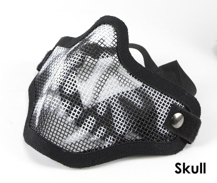 Bravo V1 Strike Steel Half Face Mesh Mask at AirsoftMater.com