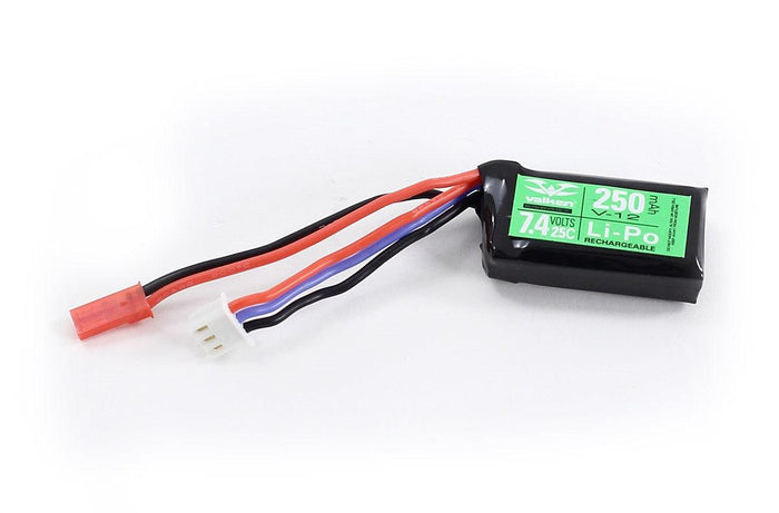 7.4v 250mAh Valken Battery (LiPo) - HPA