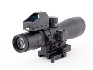 NcSTAR USS Mark III Tactical Mil-Dot 3-9X42/Scope Adaptor Mount/Red Dot Combo