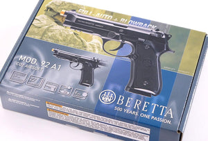 Beretta M92 A1 GBB Co2 Gas Pistol (Semi/Full-Auto) - Black