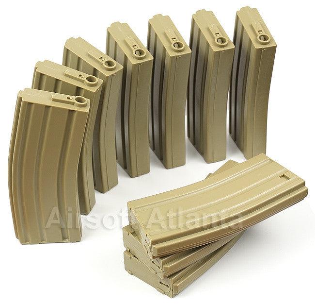 Elite Force M4 AEG Midcap 140-Round Magazine Box Set (10-Pack) Tan