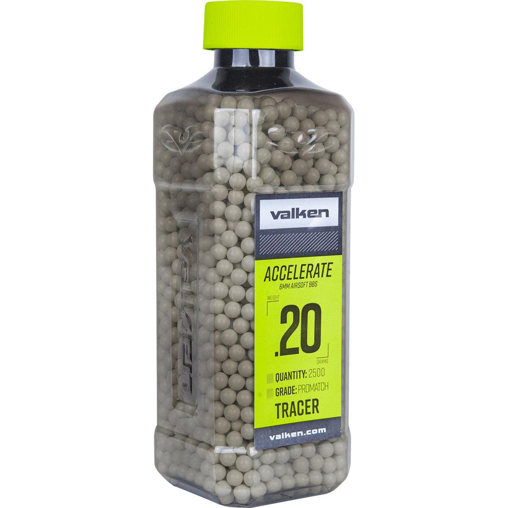 Bouteille De Billes Tracer Airsoft VORSK - 0.25g, 6mm, Vertes, X2000 - Neuve