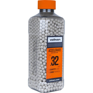 Valken Accelerate White Airsoft BBs - Bottle