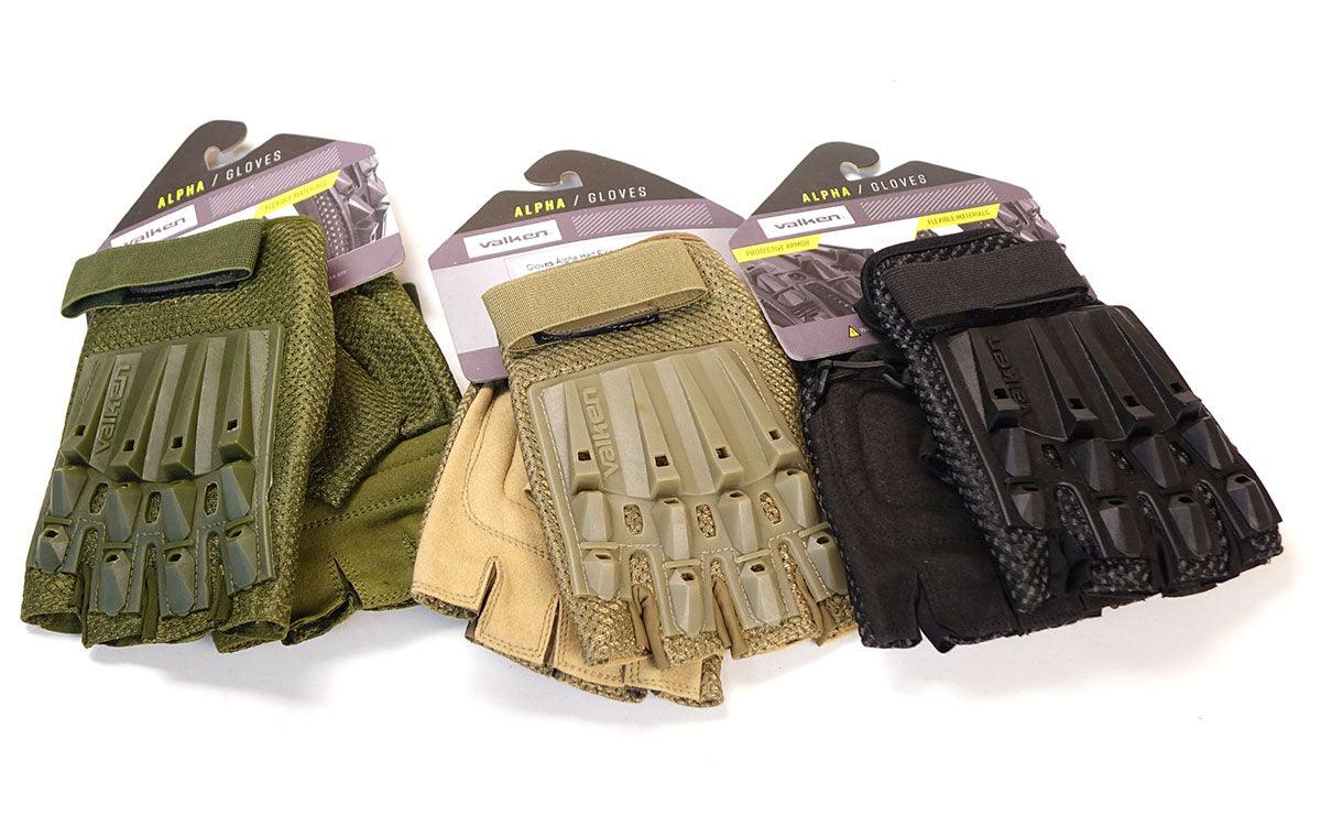 VTac Valken Alpha Half Finger Armored Airsoft Gloves Airsoft Atlanta